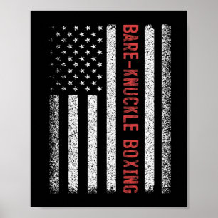 Poster Drapeau américain à mâchoires nues 4 juillet femme