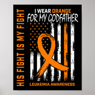Poster Drapeau américain de sensibilisation au cancer de 