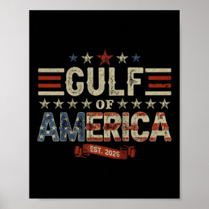 Poster Drapeau Américain G 2025 Du Golfe Des Etats-Unis E