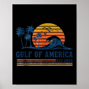 Poster Drapeau Américain G 2025 Du Golfe Des Etats-Unis E