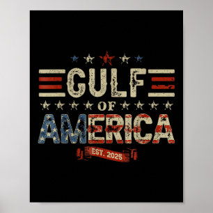 Poster Drapeau Américain G 2025 Du Golfe Des Etats-Unis E