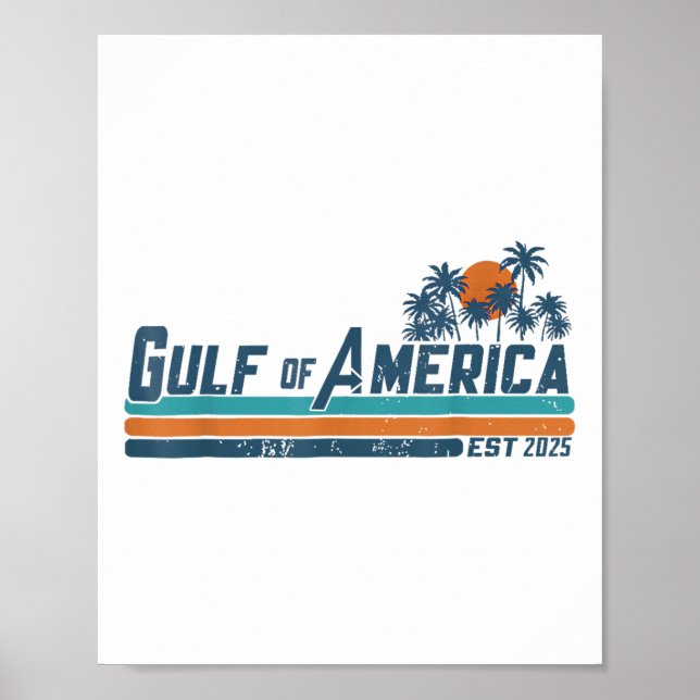 Poster Drapeau Américain G 2025 Du Golfe Des Etats-Unis E (Devant)