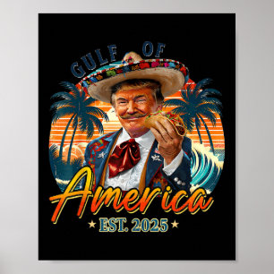 Poster Drapeau Américain G 2025 Du Golfe Des Etats-Unis E