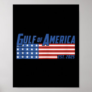 Poster Drapeau Américain G 2025 Du Golfe Des Etats-Unis E