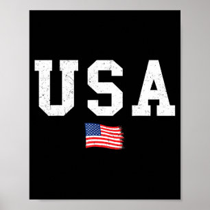 Poster Drapeau américain patriotique drapeau américain ho