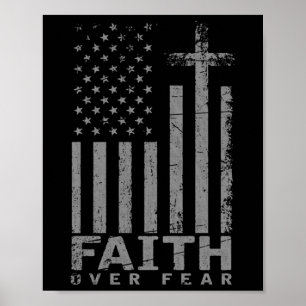 Poster Drapeau américain patriotique foi cadeau sur la pe