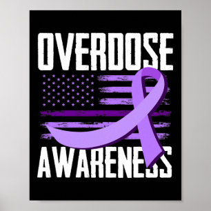 Poster Drapeau américain patriotique surdose de drogue Op