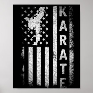 Poster Drapeau Amérique Japon Arts Martiaux Ninja Cadeau