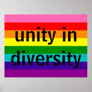 Poster Drapeau arc-en-ciel LGBT Original 8 Motif trié
