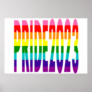 Poster Drapeau arc-en-ciel LGBT Original 8 Stripes Pride 