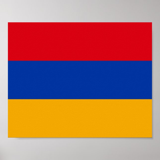 Poster Drapeau Arménie (Devant)