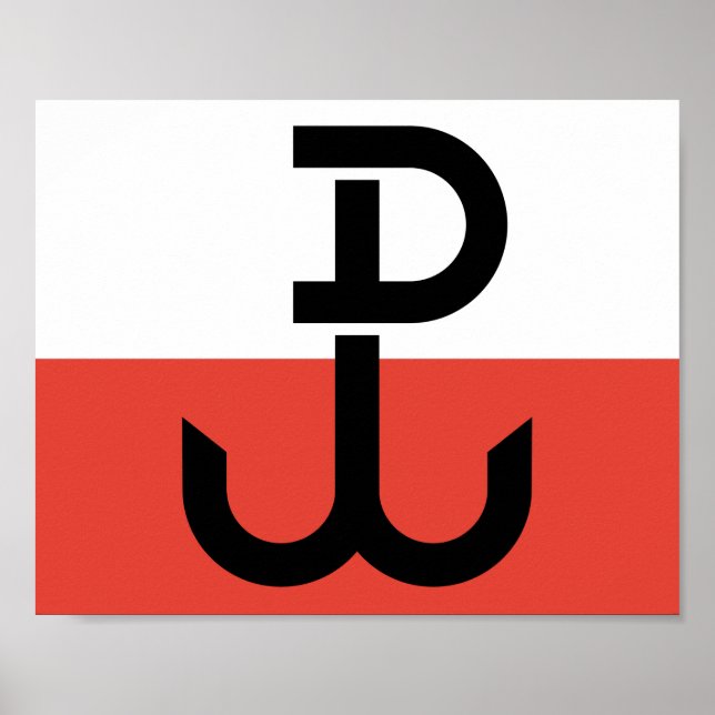 Poster Drapeau Armia Krajowa (Devant)