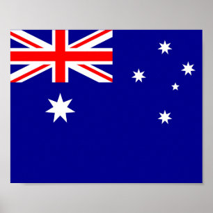 Poster Drapeau Australie