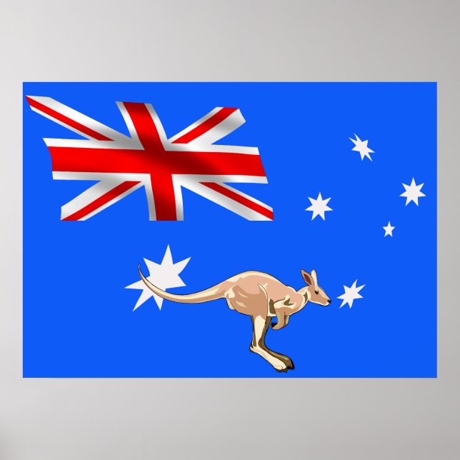 Poster Drapeau australien (Devant)