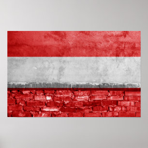 Poster Drapeau autrichien