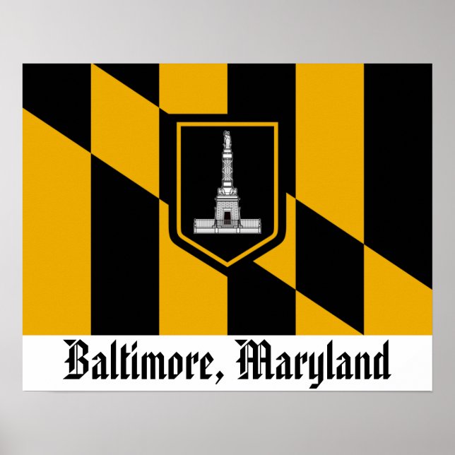 Poster Drapeau Baltimore (Devant)