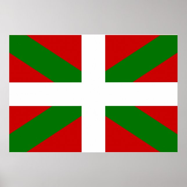 Poster Drapeau basque (Devant)