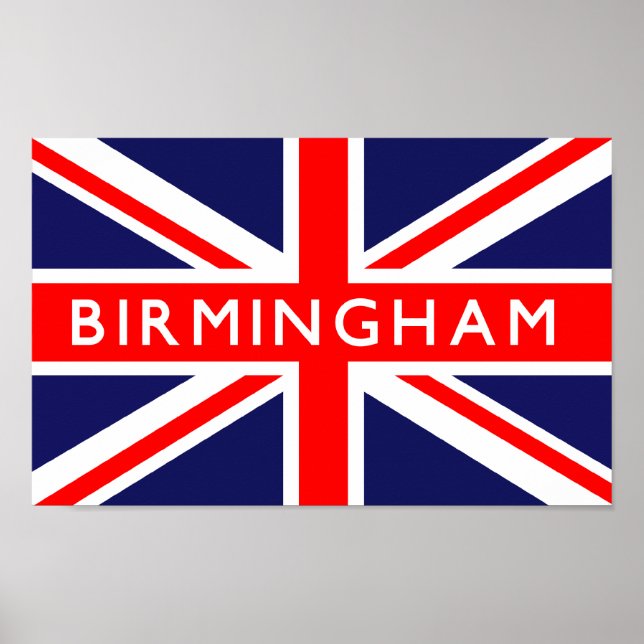 Poster Drapeau Birmingham (Devant)