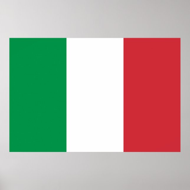 Poster Drapeau blanc vert et rouge italien (Devant)