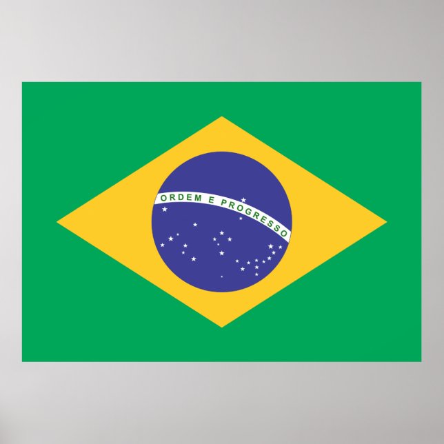 Poster Drapeau Brasil (Devant)