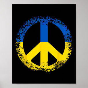 Poster Drapeau Cadeau Ukraine Ukraini Kiev Ukrainien Ukra