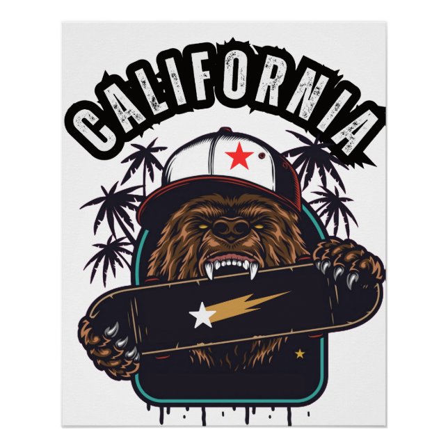 Poster Drapeau Cali Socle Norcal Cencal (Devant)
