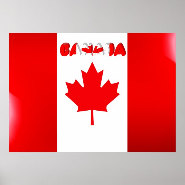 Poster Drapeau canadien (Devant)