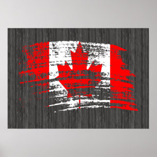 Poster Drapeau canadien cool