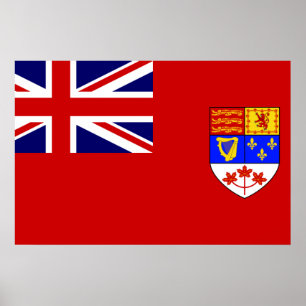Poster Drapeau canadien Red Ensign
