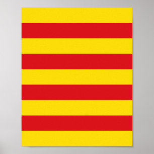 Poster Drapeau catalan