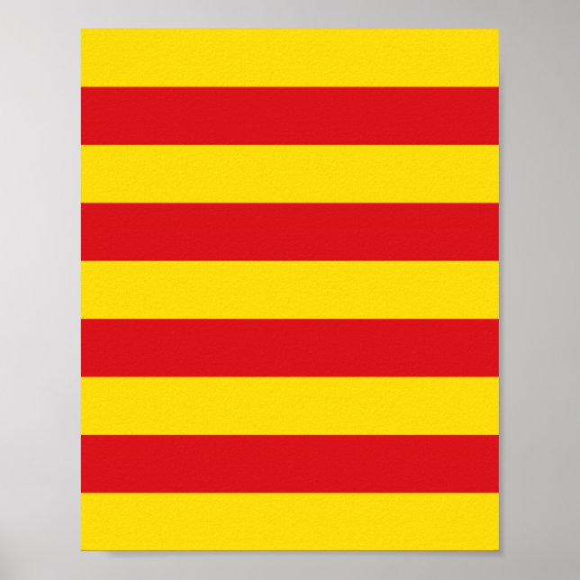 Poster Drapeau catalan (Devant)