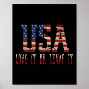 Poster Drapeau Colombie 4 Juillet Etats-Unis Drapeau Colo