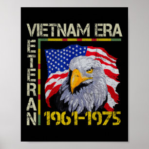 Poster Drapeau commémoratif de l'ère des vétérans du Viet