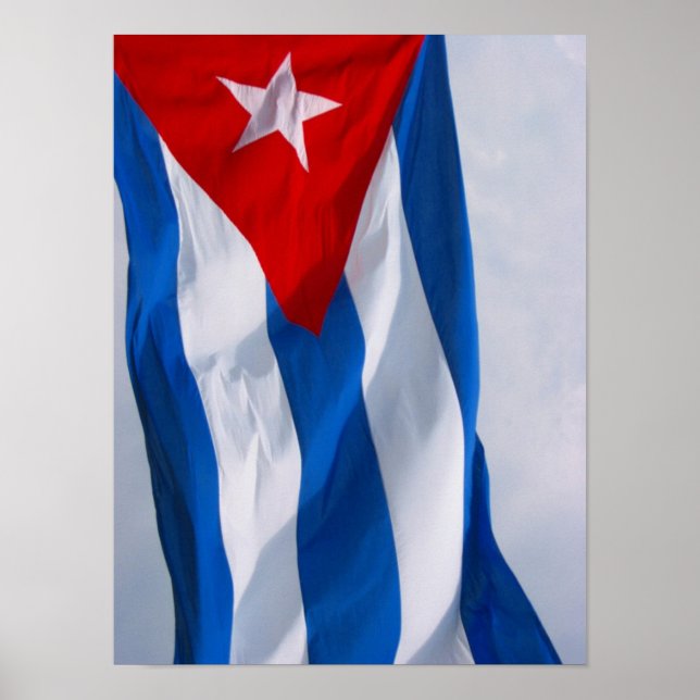Poster drapeau cuba (Devant)