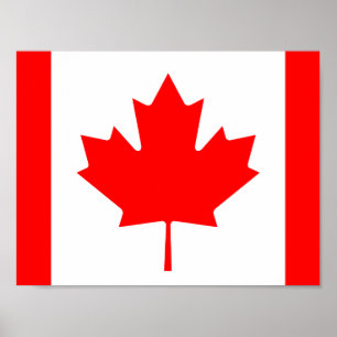 Poster Drapeau d'affiche du Canada