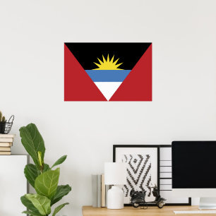 Poster Drapeau d'Antigua-et-Barbuda
