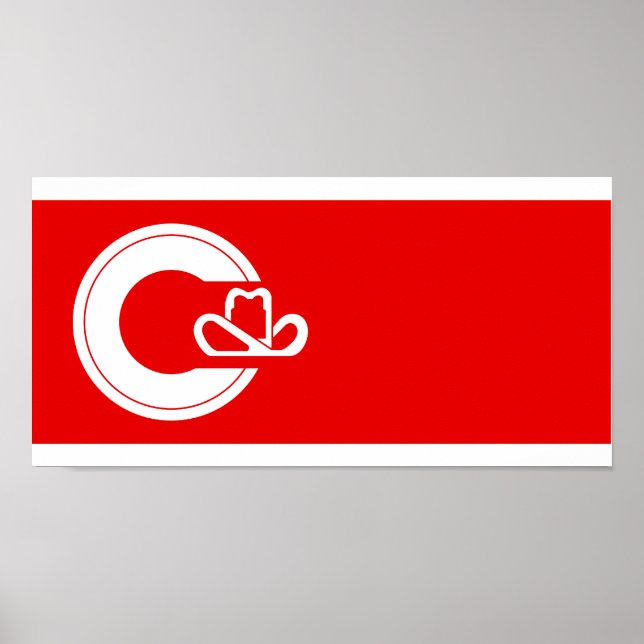 Poster Drapeau de Calgary (Alberta) (Devant)