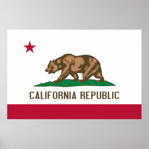 Poster Drapeau de Californie