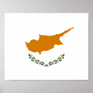 Poster Drapeau de Chypre (Chypre grecque)