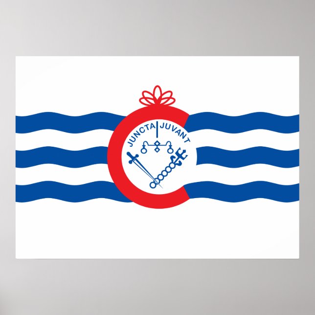 Poster Drapeau de Cincinnati (Devant)