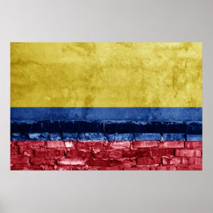 Poster Drapeau de Colombie
