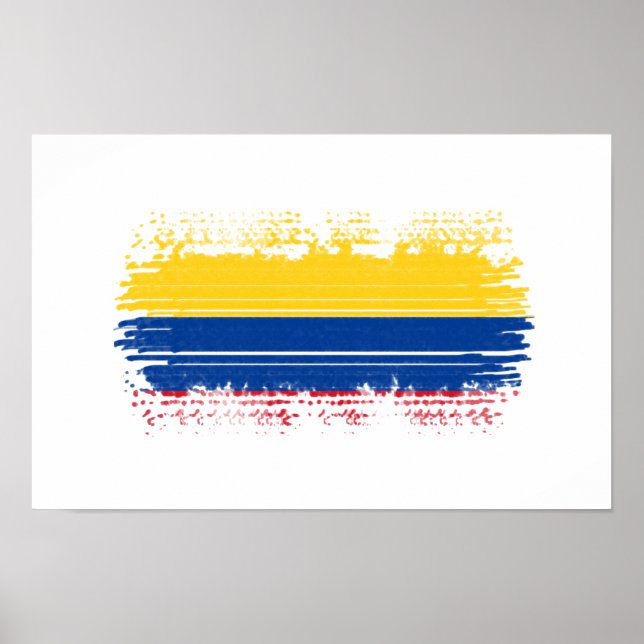 Poster Drapeau de Colombie (Devant)