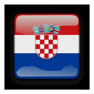 Poster Drapeau de Croatie