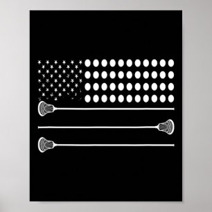 Poster Drapeau de crosse Usa - Drôle Lecteur Lx