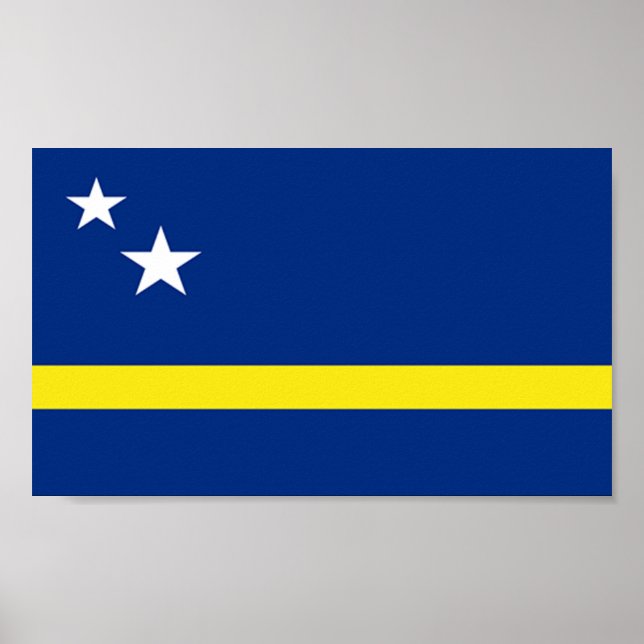 Poster Drapeau de Curaçao (Devant)