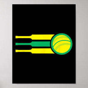 Poster Drapeau de fan de cricket d'équipe d'Australie