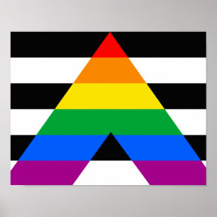 Poster Drapeau de fierté d'allié