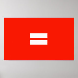 Poster Drapeau de fierté de l'égalité