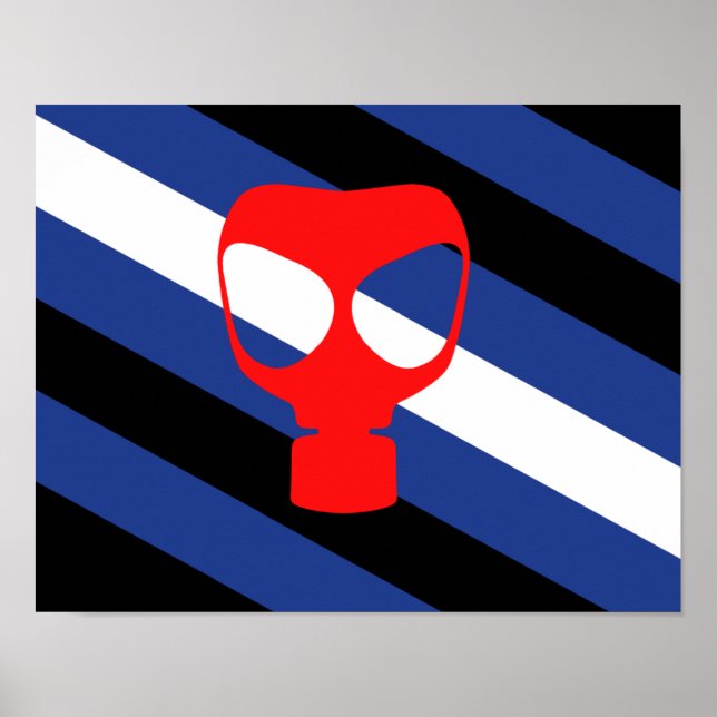 Poster Drapeau de fierté de masque (Devant)