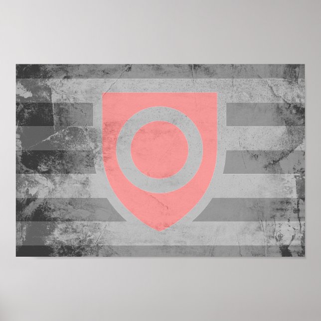Poster Drapeau de fierté de propriété (Devant)